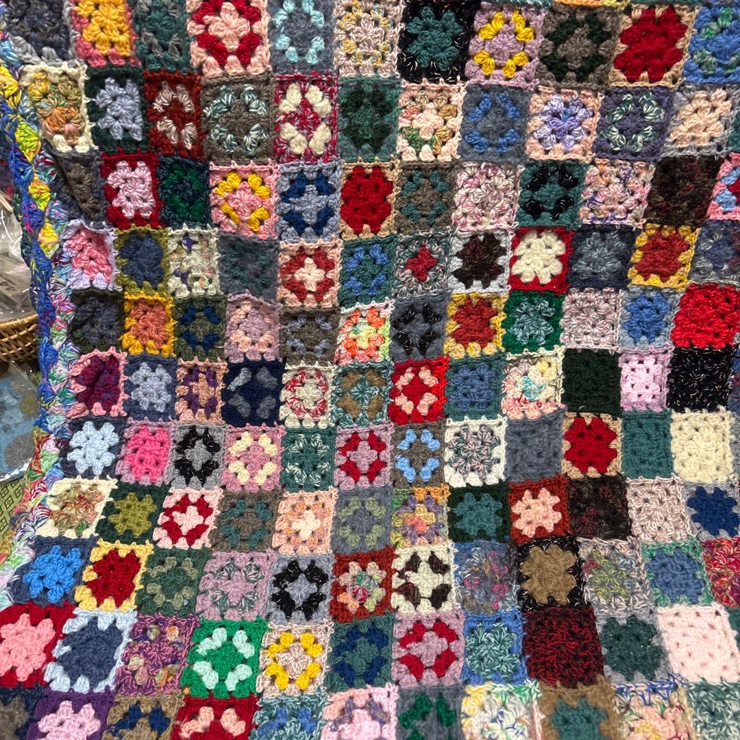 圧縮発送多色グラニースクエアマルチカバーハンドメイド