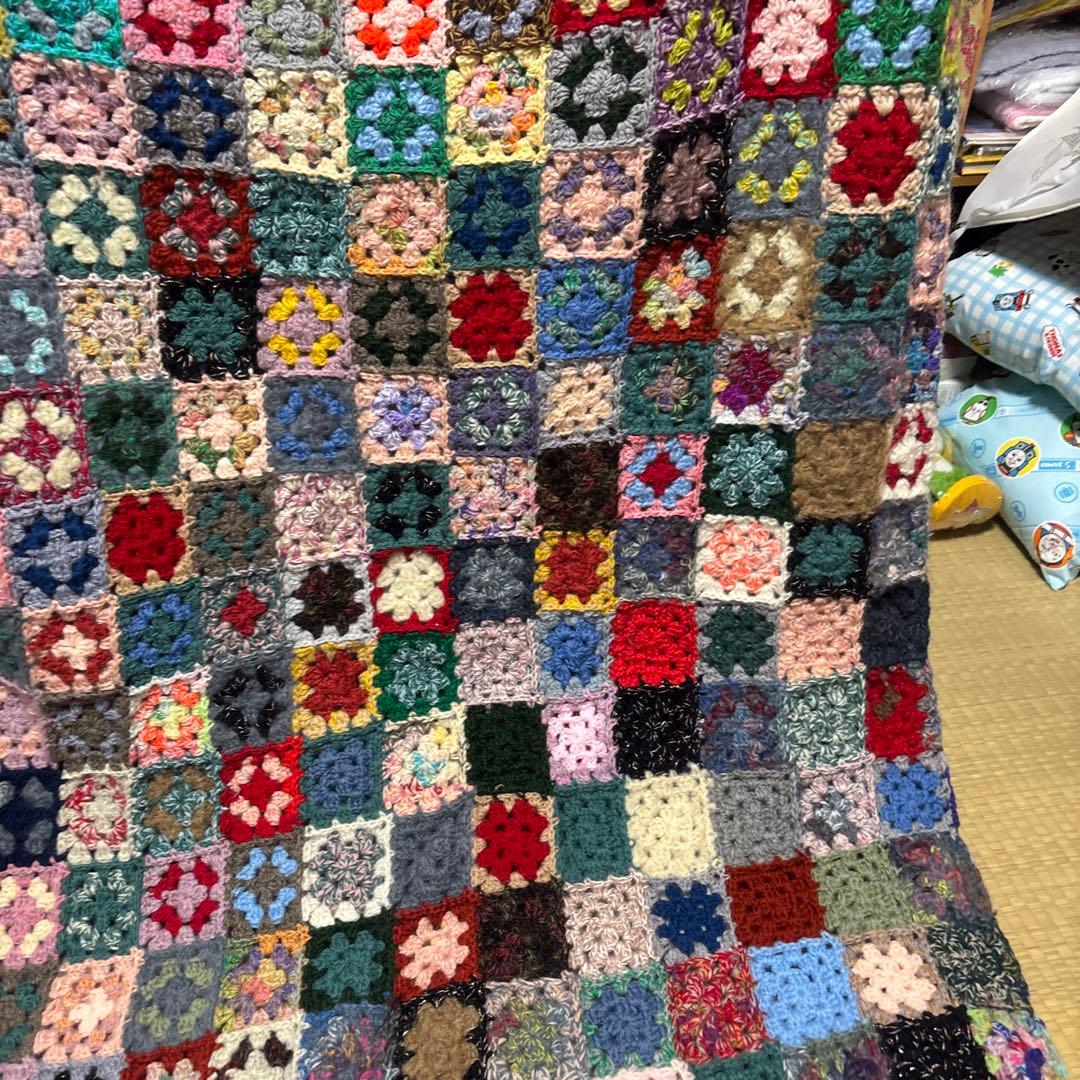 圧縮発送多色グラニースクエアマルチカバーハンドメイド