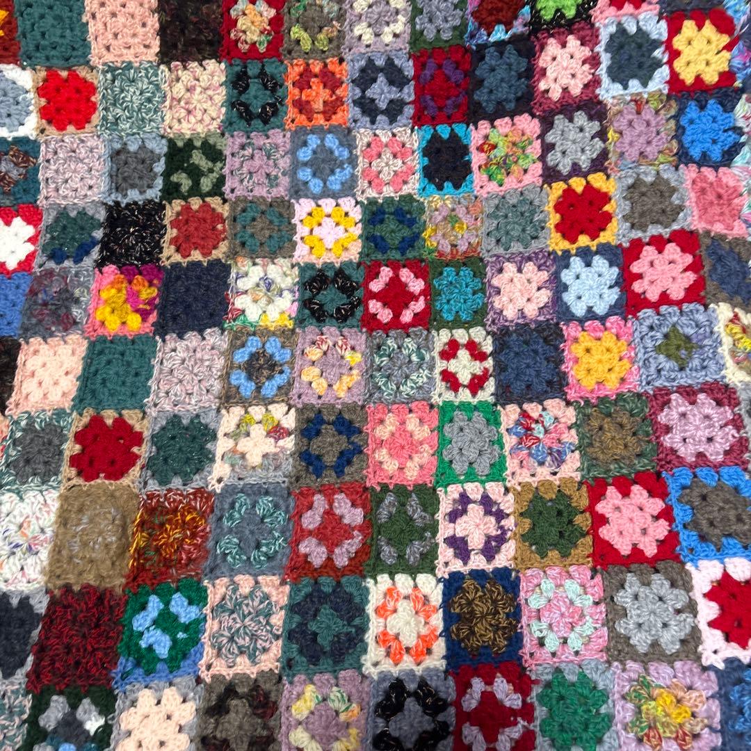 圧縮発送多色グラニースクエアマルチカバーハンドメイド