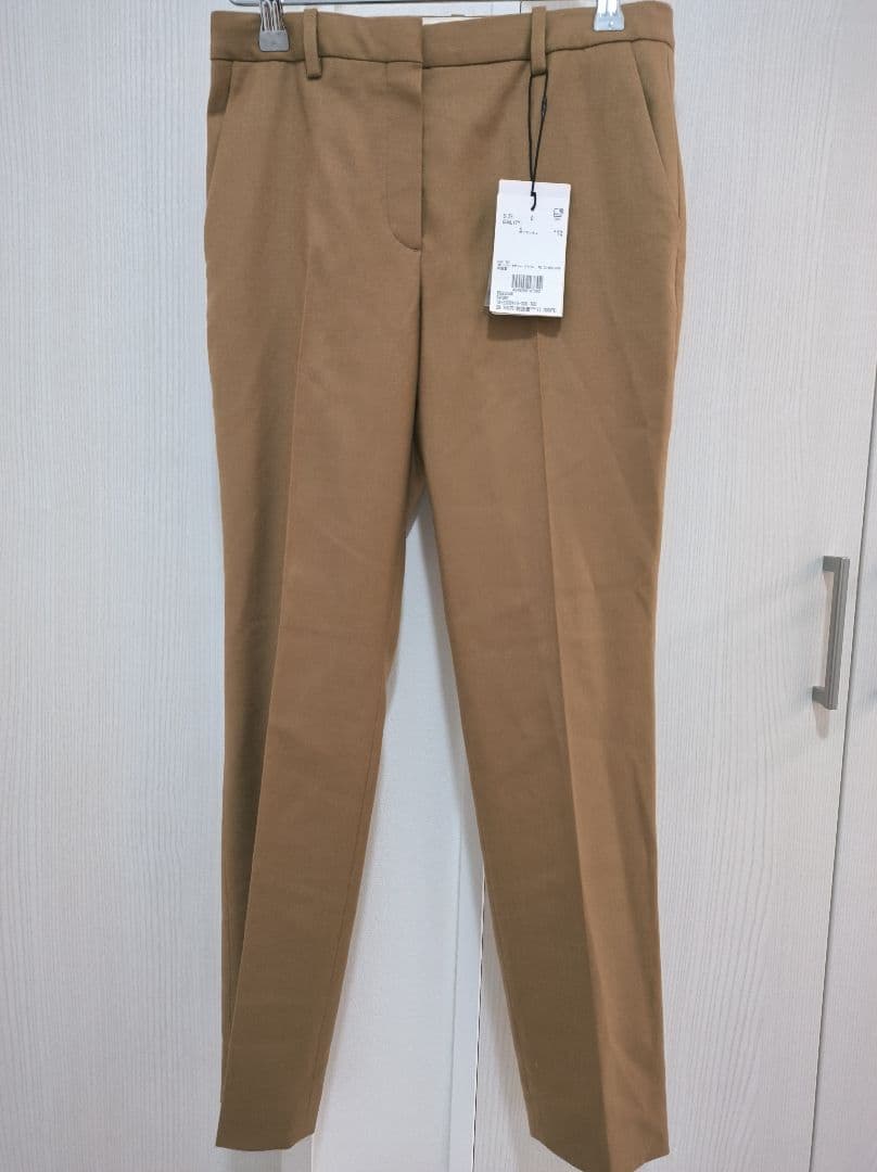 【新品】7万5千 上下セットノーカラージャケット パンツ サキソニー ウール