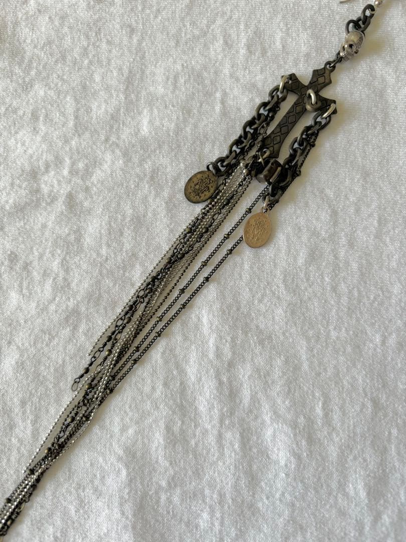 ガンダ gunda スカル ドクロ 十字架 ピアス 片耳