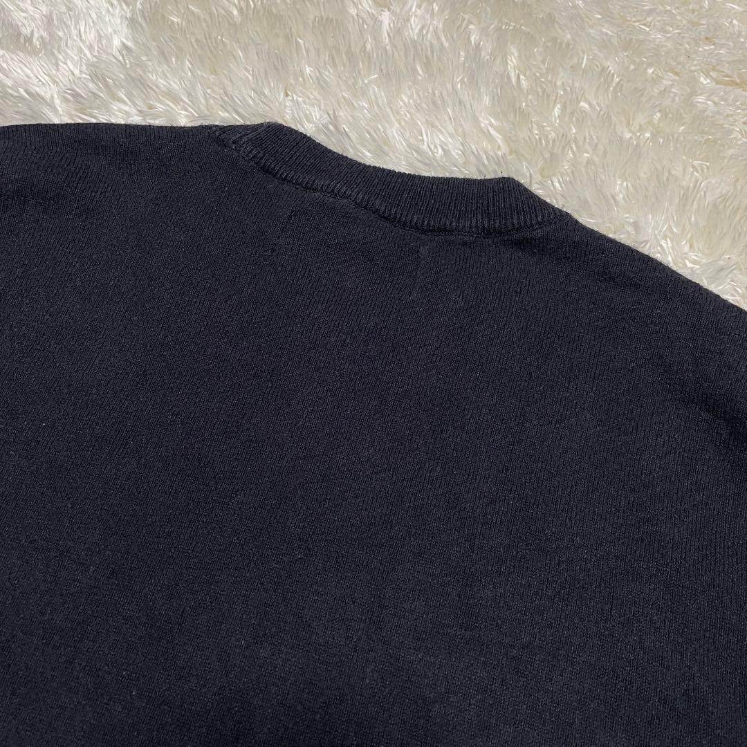 STONE クルーネック ニットセーター ブラック Mサイズ