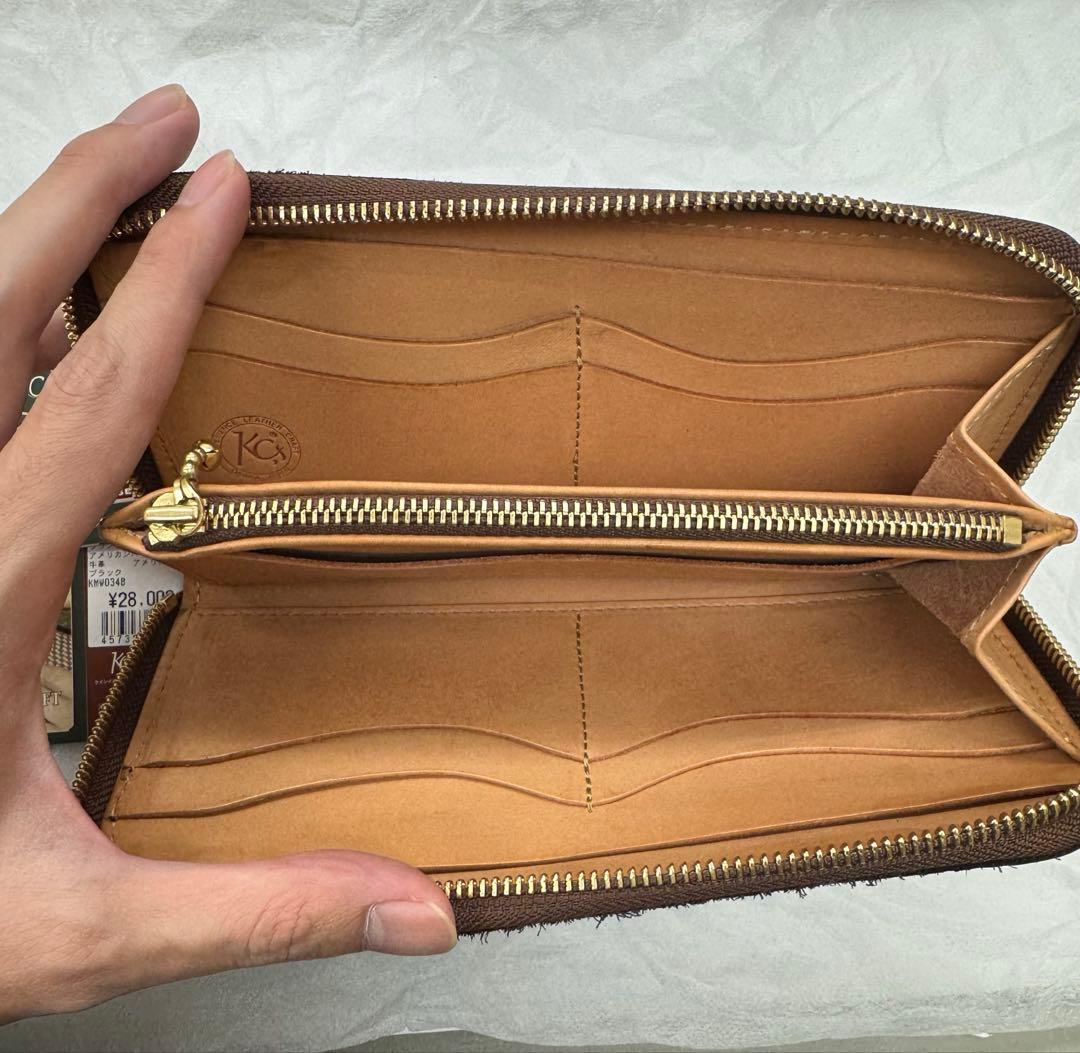 KC,s（ケーシーズ）アメリカンバイソン（バッファロー）レザー 長財布