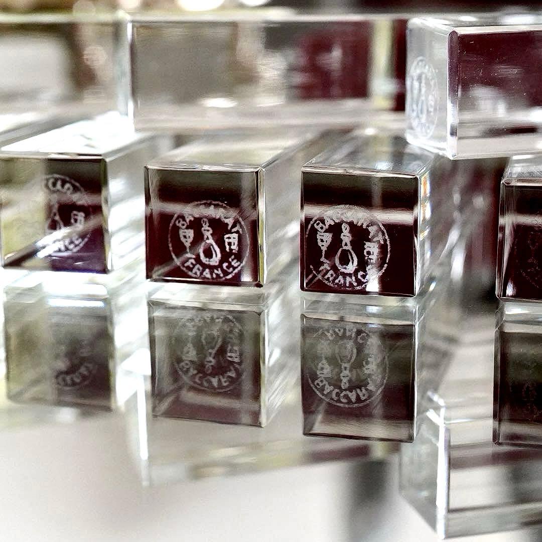 美品★オールドバカラBACCARATカトラリーレスト★箸置き 12本★クリスタル