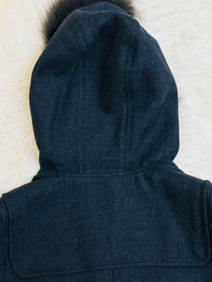 Burberry Blue Label ファー付ウールコート40ナポレオンコート