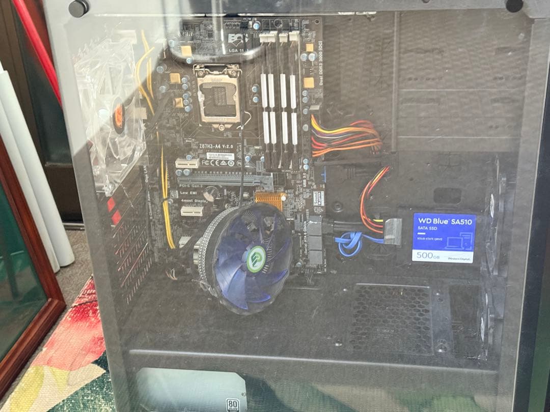 自作PC 本体のみ / 通電未確認 / 電源ケーブルなし / SSD 500G