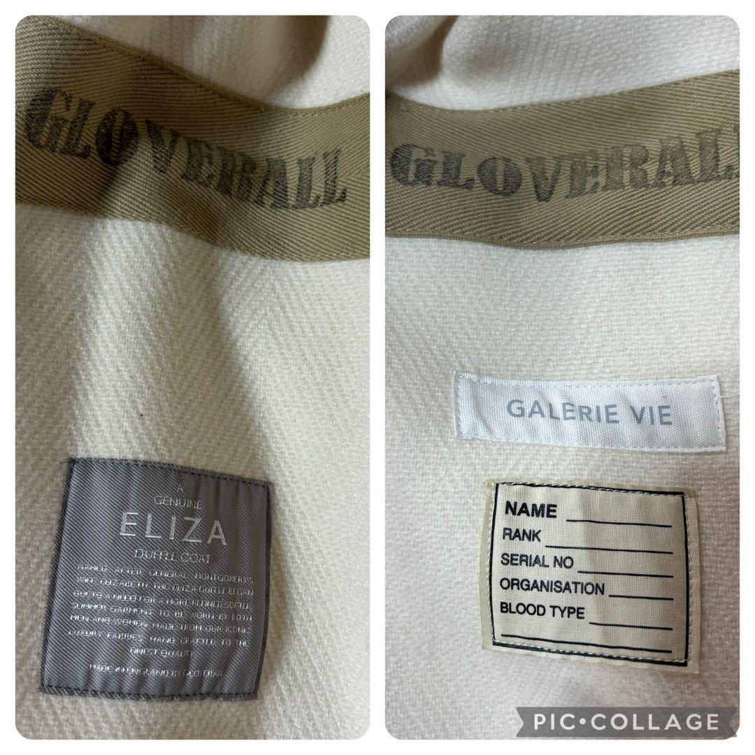 別注＊グローバーオール×ギャルリー・ヴィー　 ダッフルコート　ヘリンボーン　白