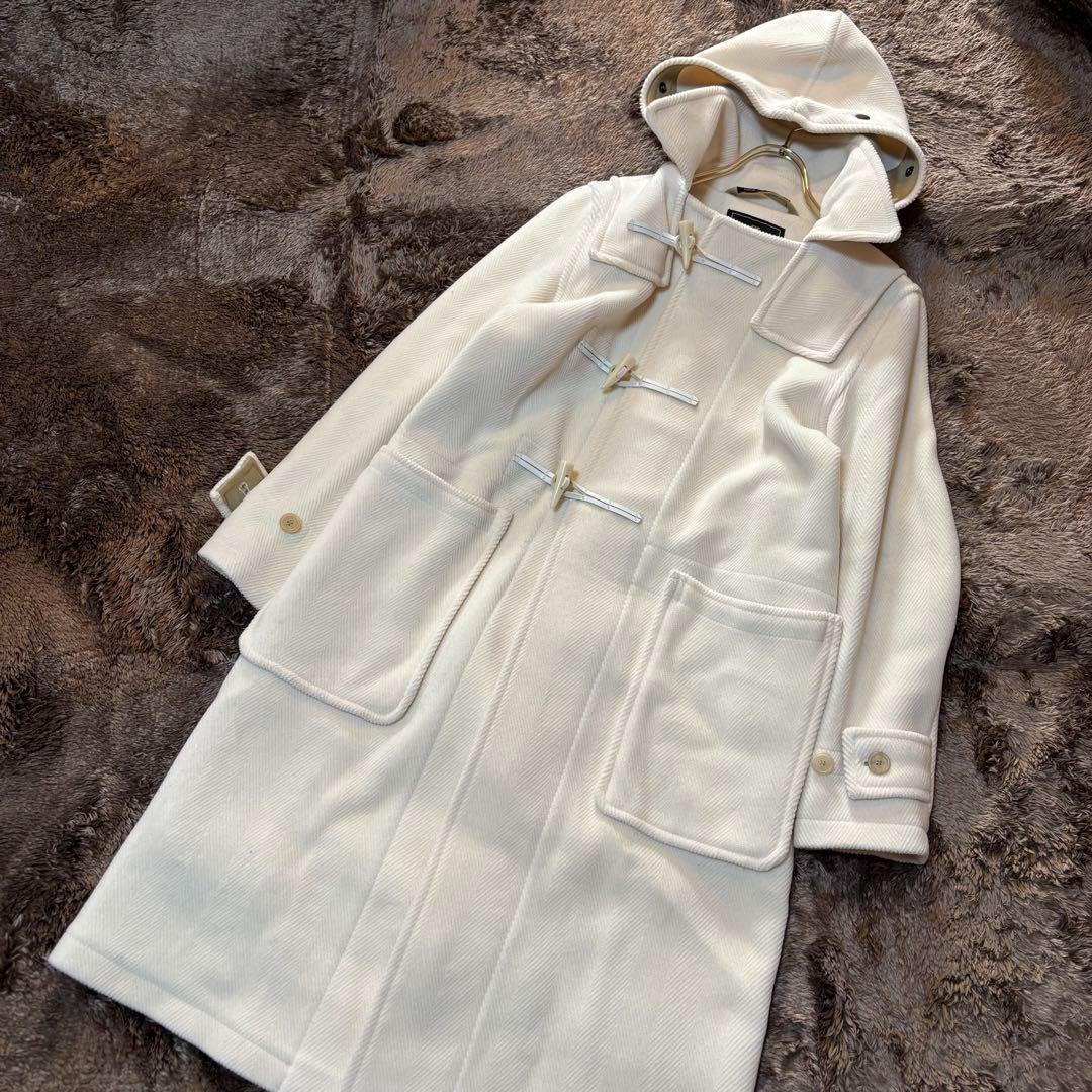 別注＊グローバーオール×ギャルリー・ヴィー　 ダッフルコート　ヘリンボーン　白