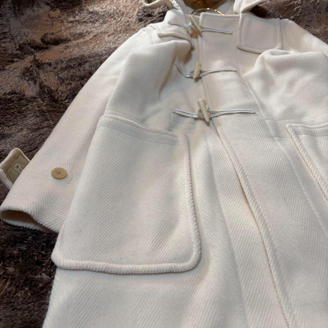 別注＊グローバーオール×ギャルリー・ヴィー　 ダッフルコート　ヘリンボーン　白