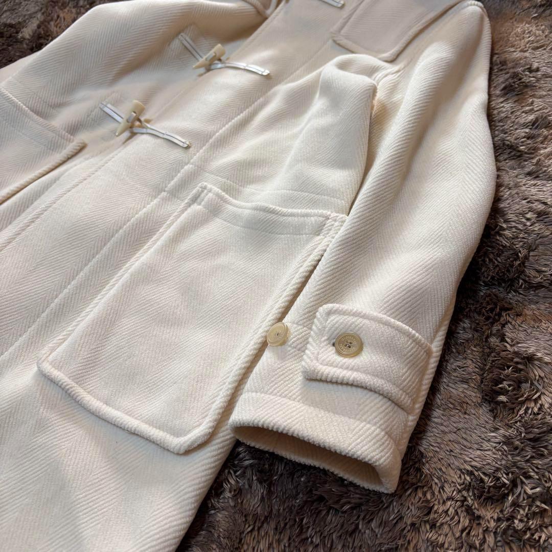 別注＊グローバーオール×ギャルリー・ヴィー　 ダッフルコート　ヘリンボーン　白