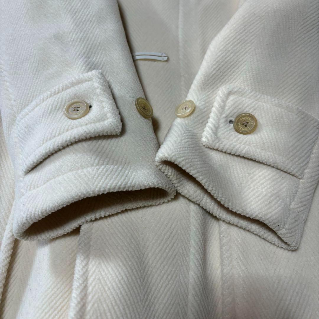 別注＊グローバーオール×ギャルリー・ヴィー　 ダッフルコート　ヘリンボーン　白