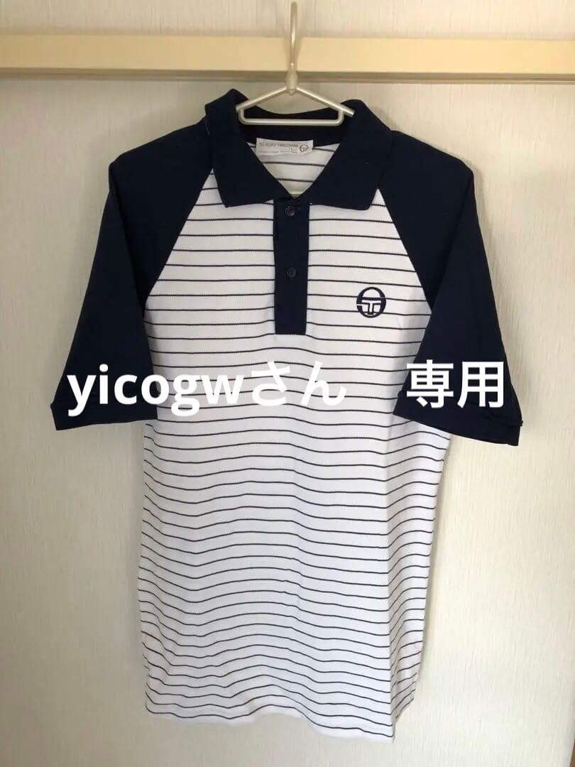 Sergio Tacchini ポロシャツ Lサイズ ストライプ