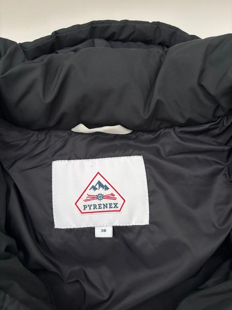 ピレネックス　ロングダウンコート　38 黒