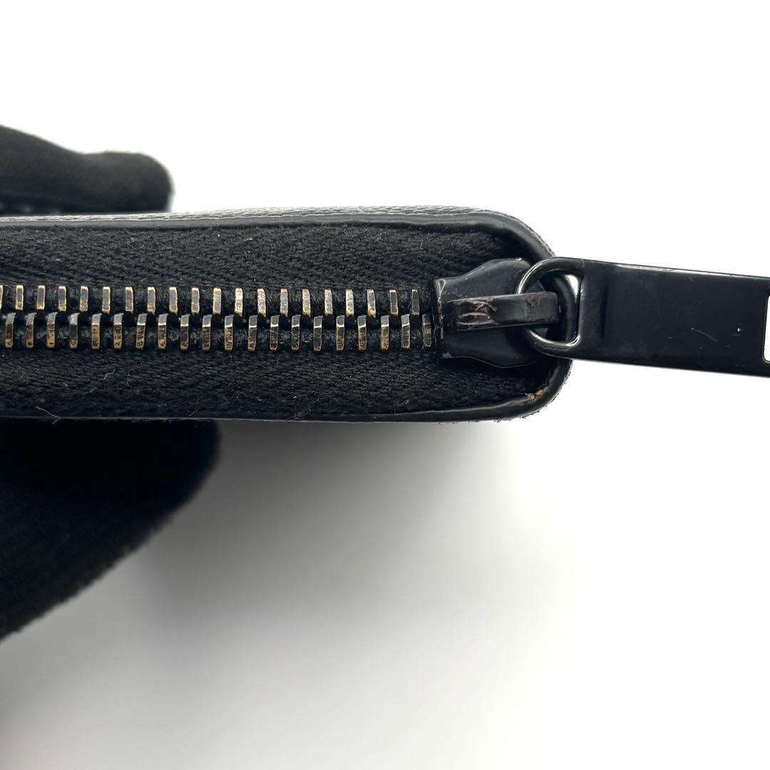 サンローラン ケース YSL カサンドラ ブラック ラウンドファスナー