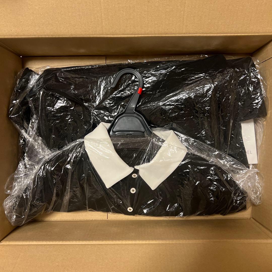 衿つきプリーツカットミニワンピース