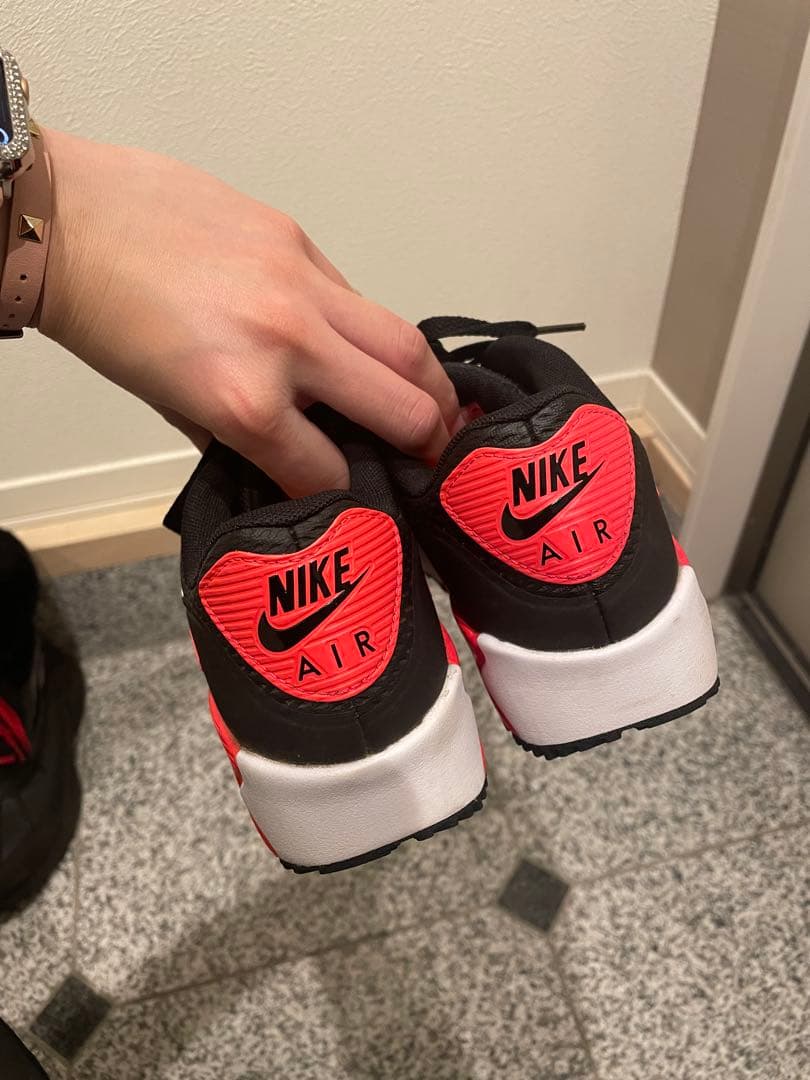 Nike Air エアマックス90 ゴルフシューズ ブラック/レッド