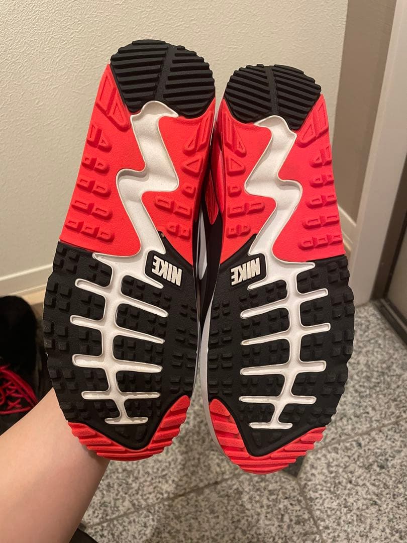 Nike Air エアマックス90 ゴルフシューズ ブラック/レッド