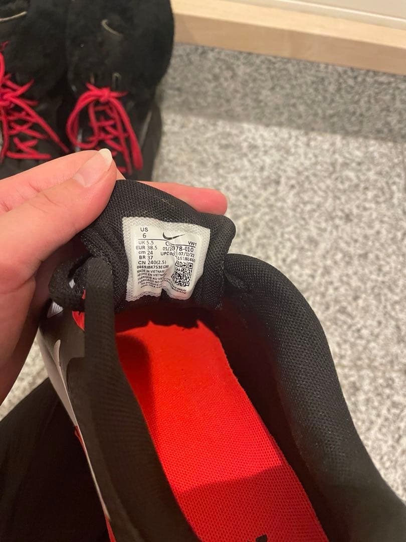 Nike Air エアマックス90 ゴルフシューズ ブラック/レッド