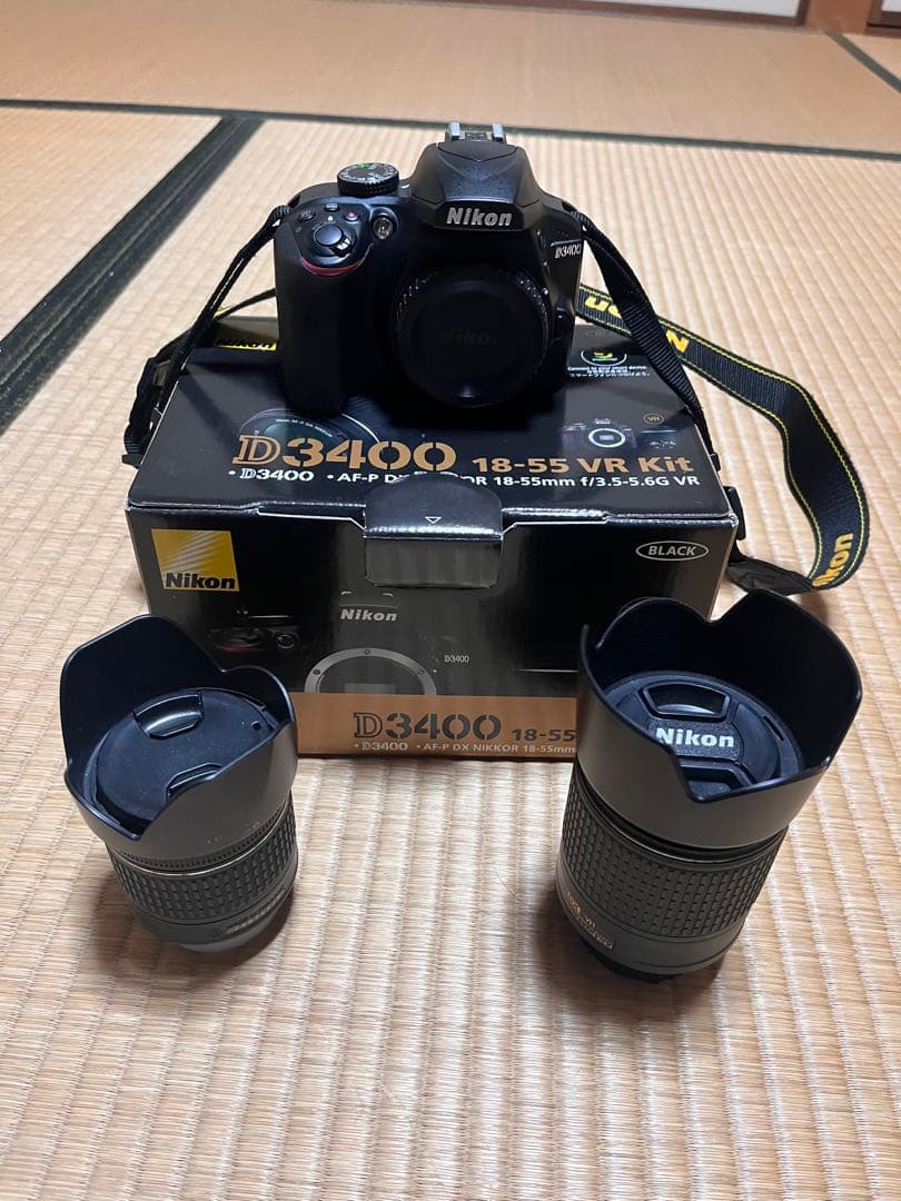 NikonD3400 18-55 55-200㎜　レンズ付き