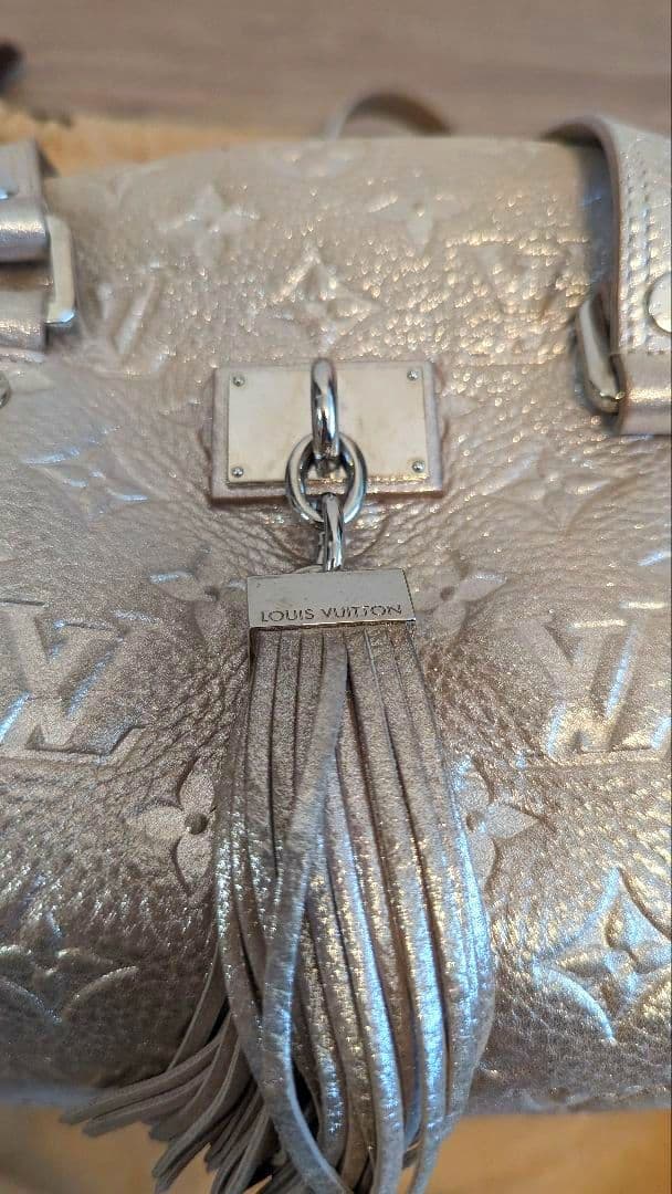 【美品】LOUIS VUITTON モノグラムシマー ミニボストンバッグ