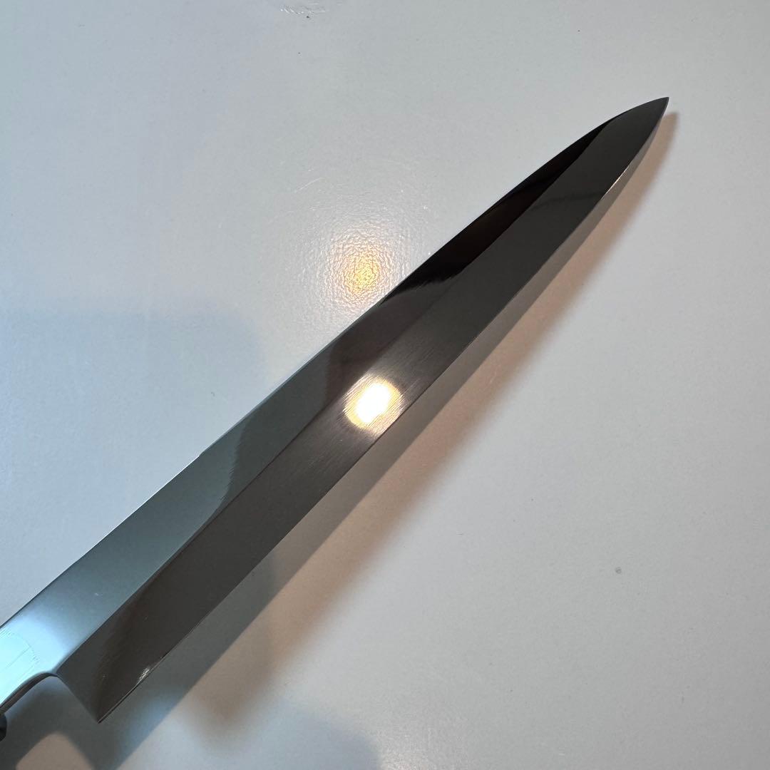 【鞘付き】 270mm 柳刃包丁 鏡面　天然木八角柄 刺身包丁 全鋼