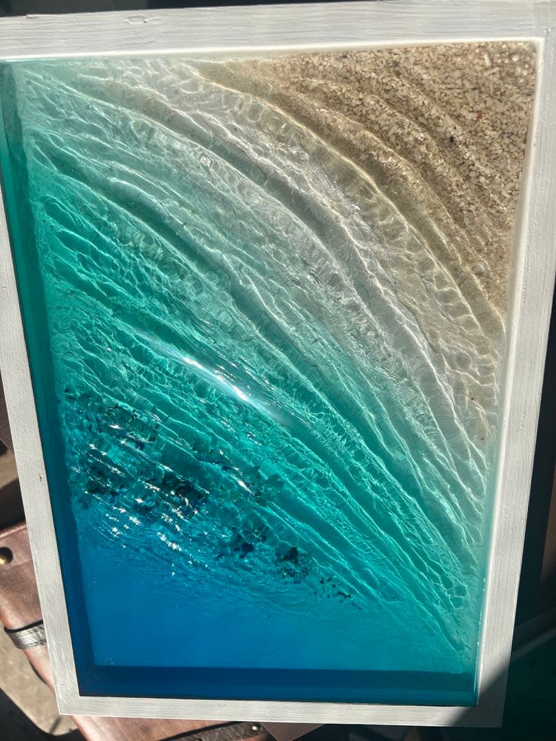 【レジンアート】波紋アート／B4size／アートパネル／壁掛け可能