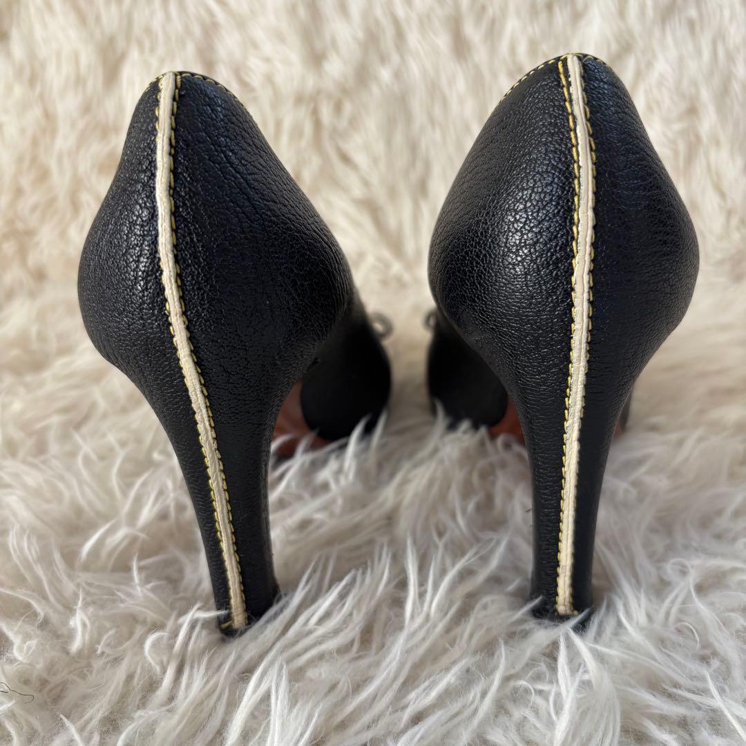 ✨美品　ルイヴィトン　ハイヒール　レザー　パンプス　フラワー　モノグラム　レザー