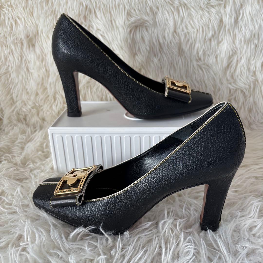 ✨美品　ルイヴィトン　ハイヒール　レザー　パンプス　フラワー　モノグラム　レザー