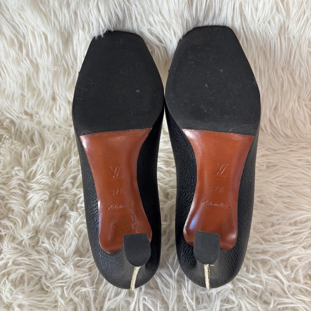 ✨美品　ルイヴィトン　ハイヒール　レザー　パンプス　フラワー　モノグラム　レザー