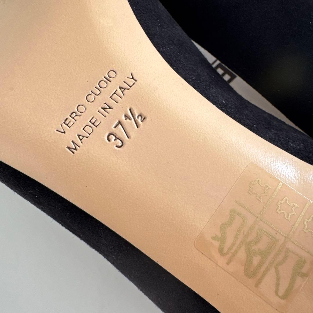 【新品未使用】ネブローニ　スエード　パンプス　ブラック　37.5