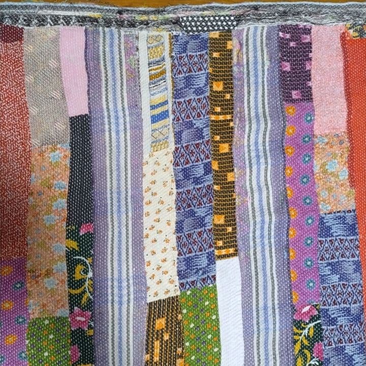 インド製ラリーキルト / カンタキルト / 厚手 マルチカバー146×186