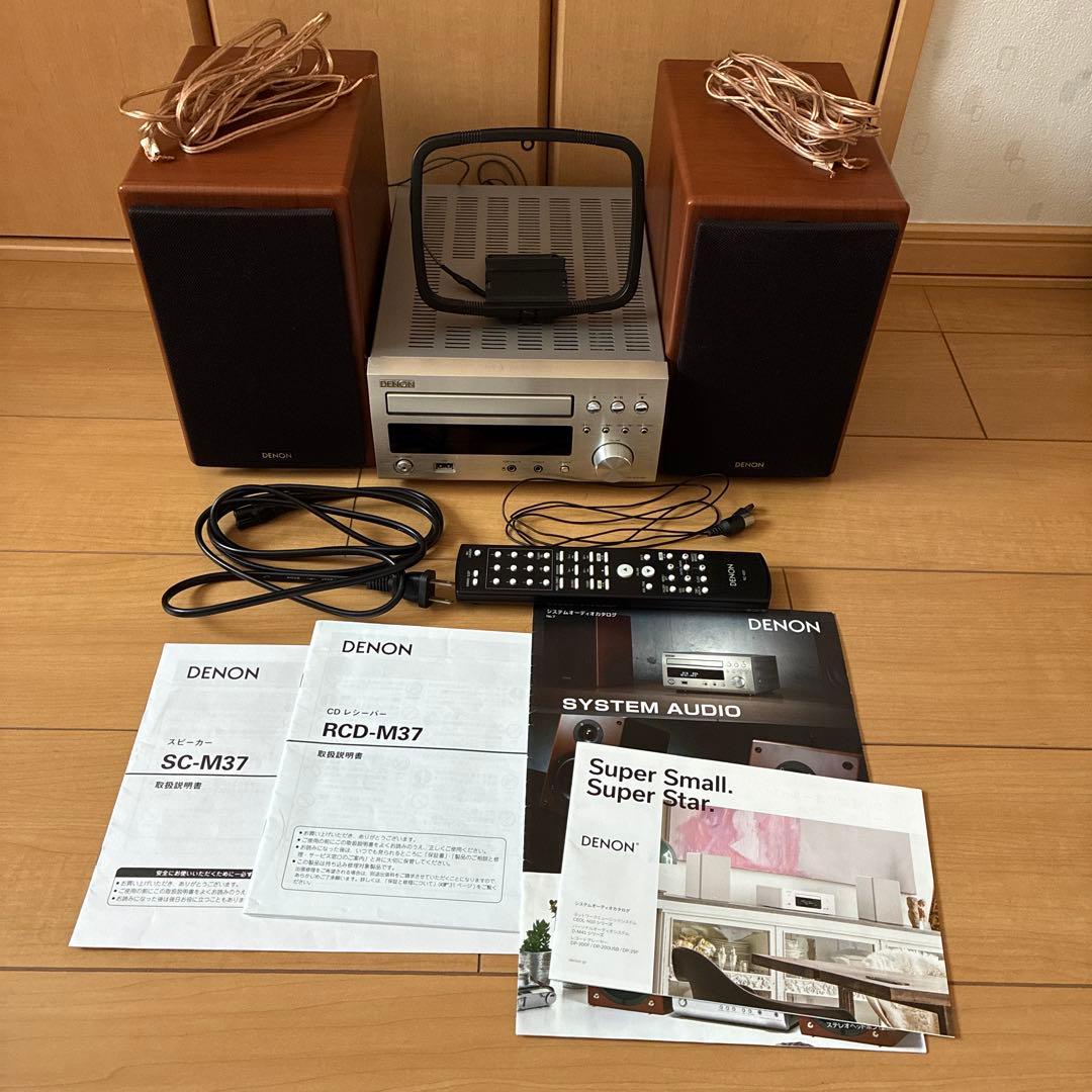 DENON ミニコンポ　RCD-M38 ペアスピーカーSC-M37