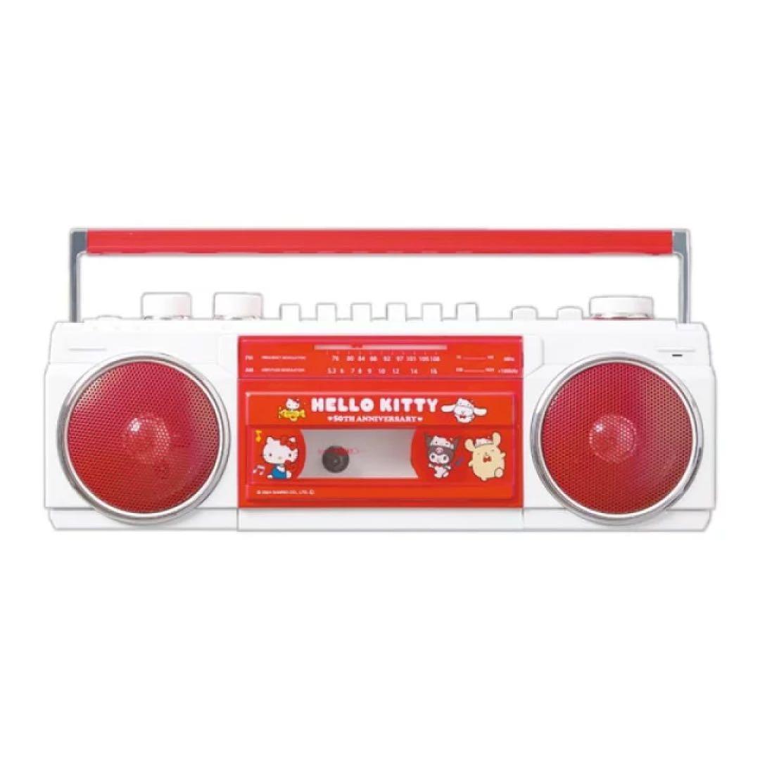 新品 記念モデルハローキティ 50周年 キティー ラジカセ SCR‑B3