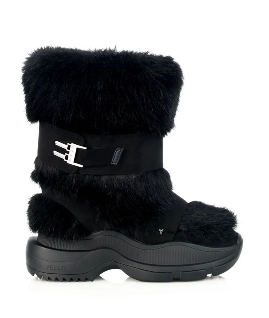 YELLOW ファーブーツ Lサイズ