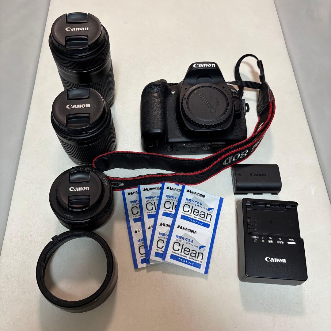 Canon EOS 80D トリプルレンズセット