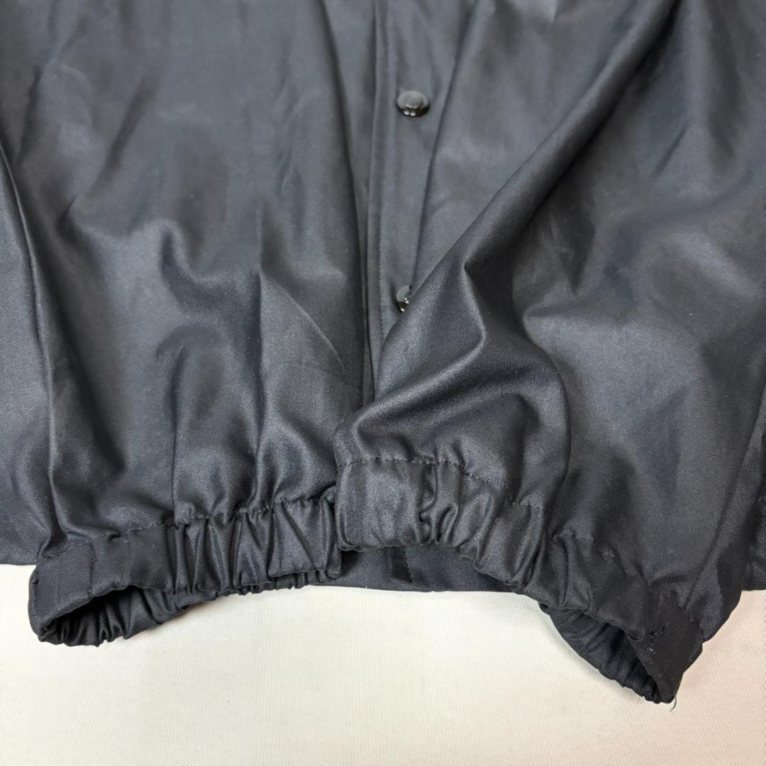90s FRED PERRY フード付き コーチジャケット ナイロン 黒系 L