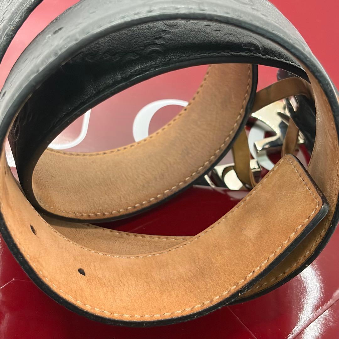 GUCCI☆インターロッキングGシマレザーベルト