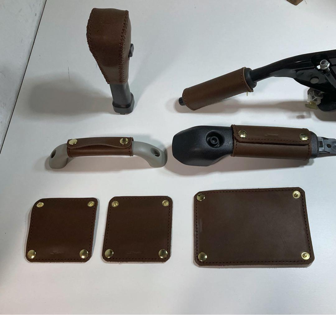 はっぱ◇新型ジムニー4点セット◇ブラウン、ステッチブラウン