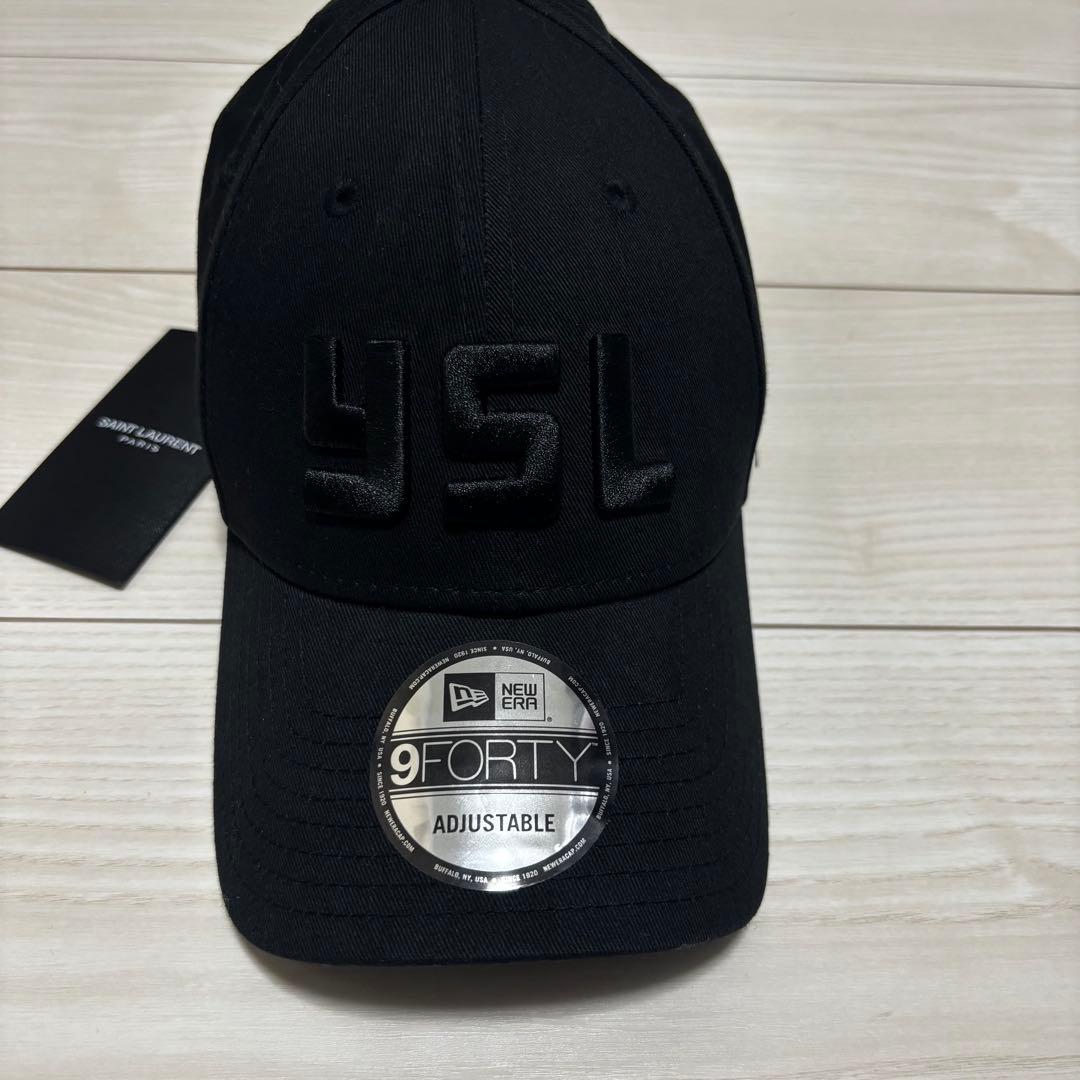 【正規品 新品未使用品タグ付き】YSL サンローラン×ニューエラ コラボキャップ