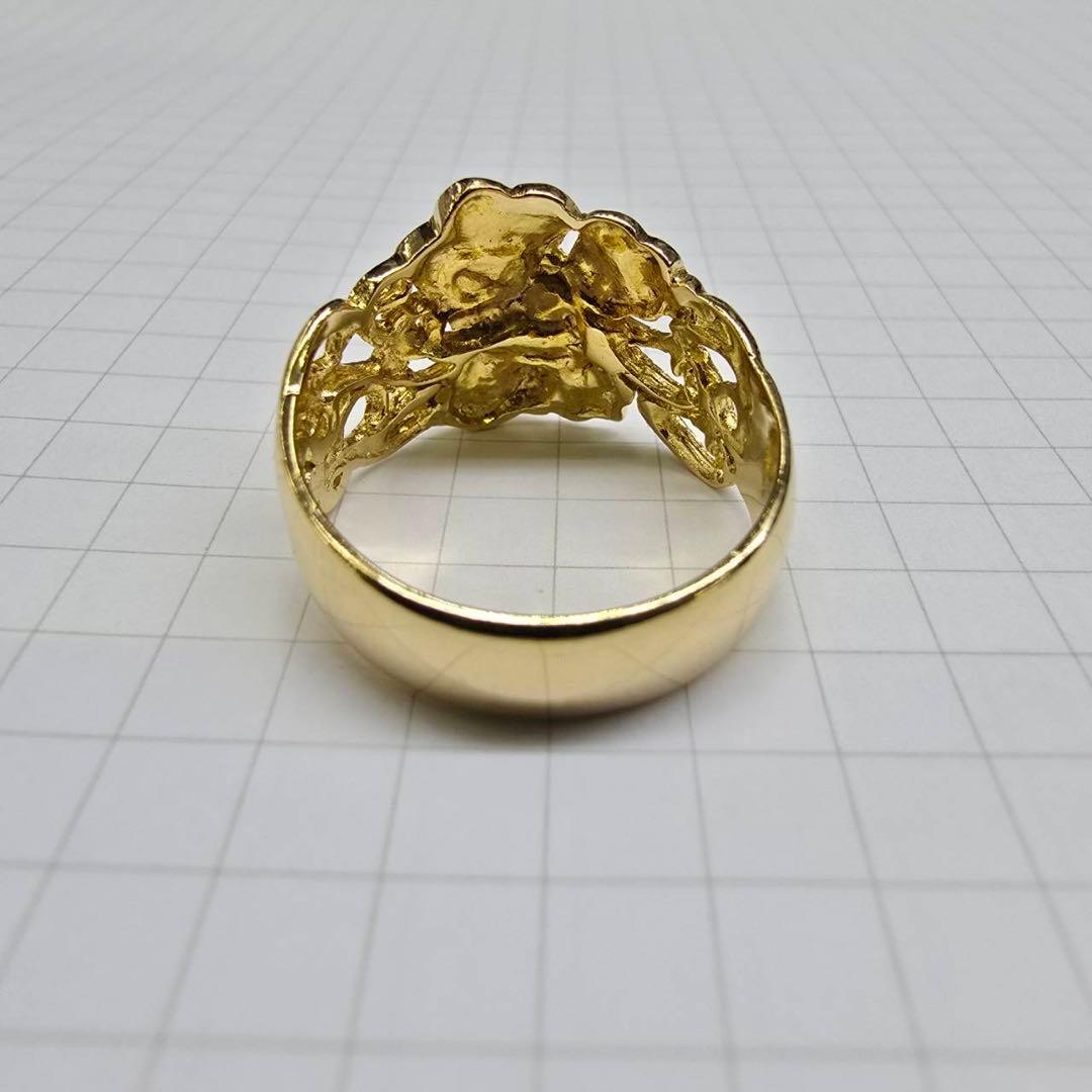 18金お花デザインリング6.42グラム16.5号