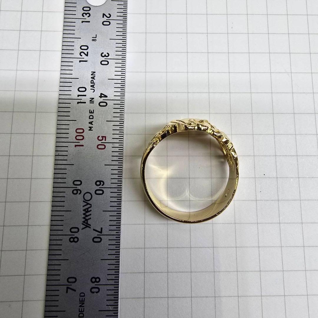 18金お花デザインリング6.42グラム16.5号