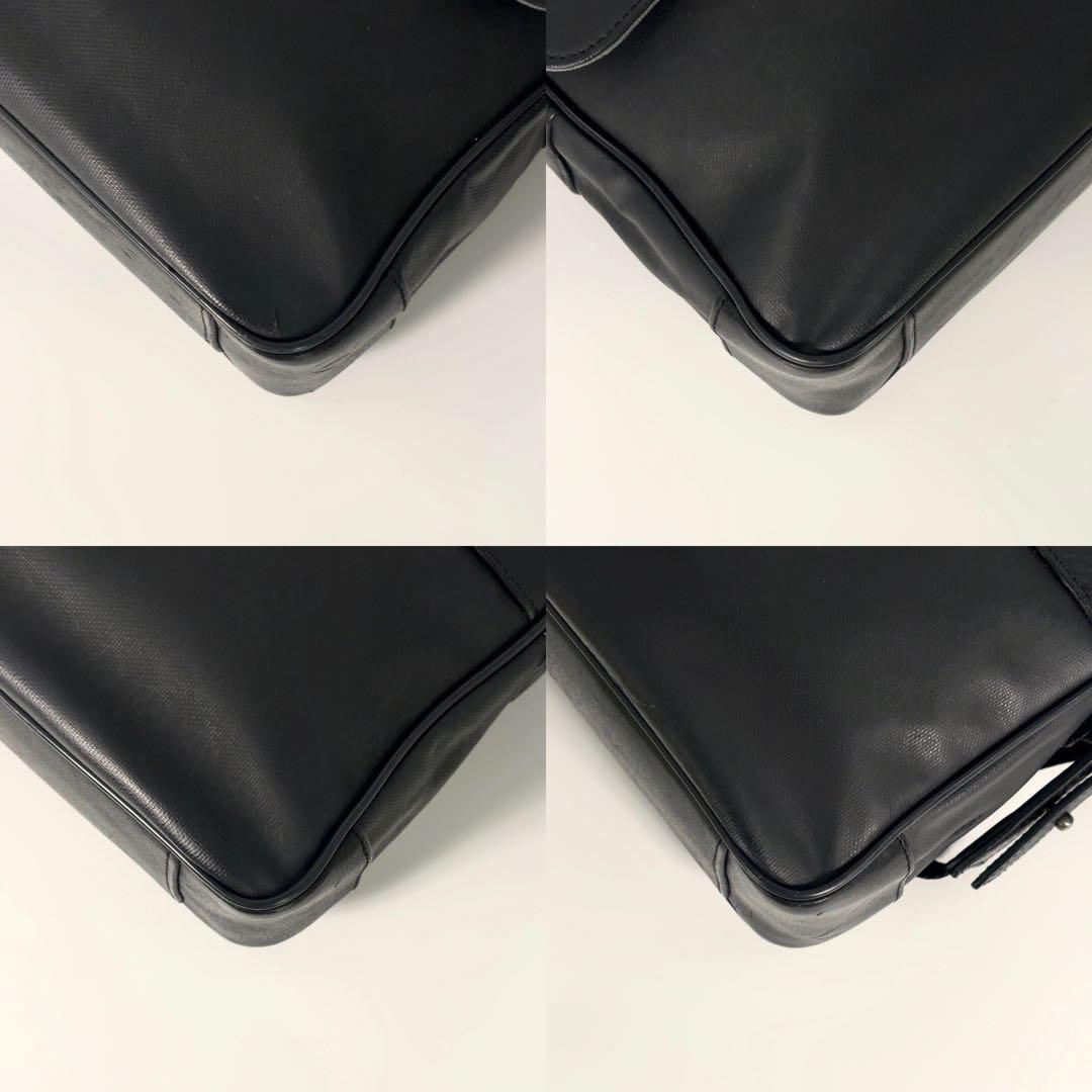 【美品】dunhill ダンヒル　ショルダーバッグ　メッセンジャー　レザー　総柄