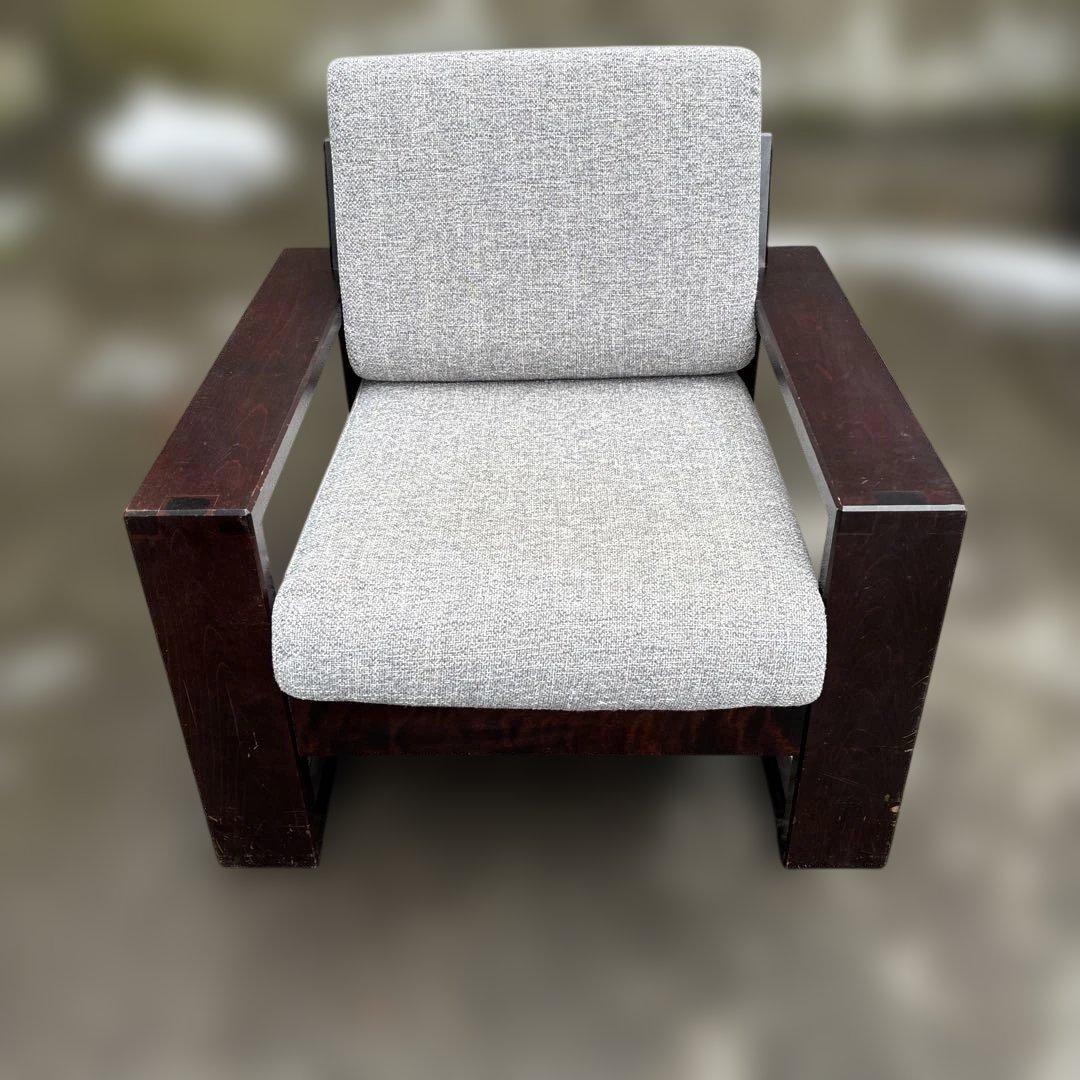 飛騨産業 北海道民芸家具 ソファ1P HM103A カバ材 一人掛け 純国産品