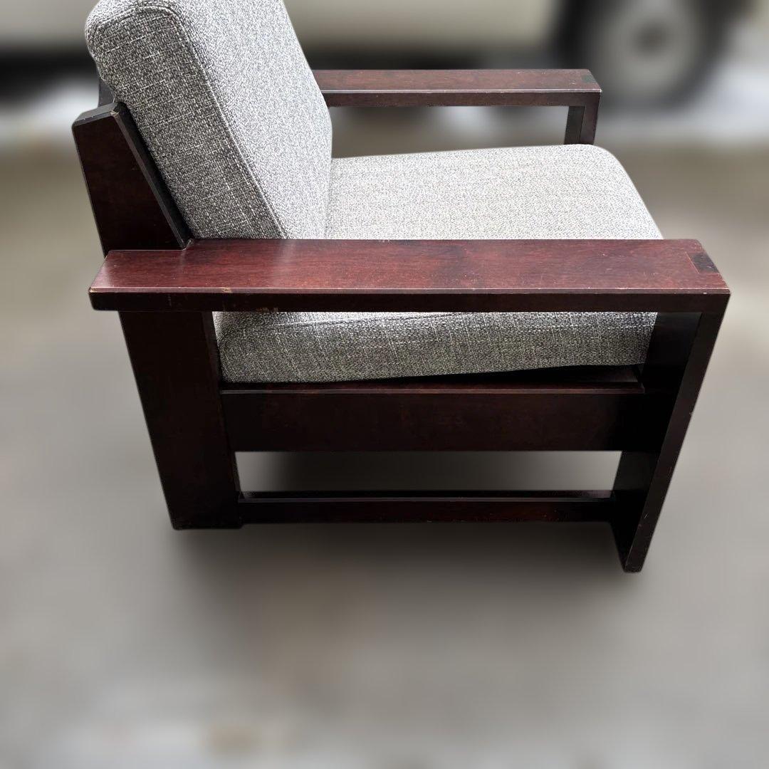 飛騨産業 北海道民芸家具 ソファ1P HM103A カバ材 一人掛け 純国産品