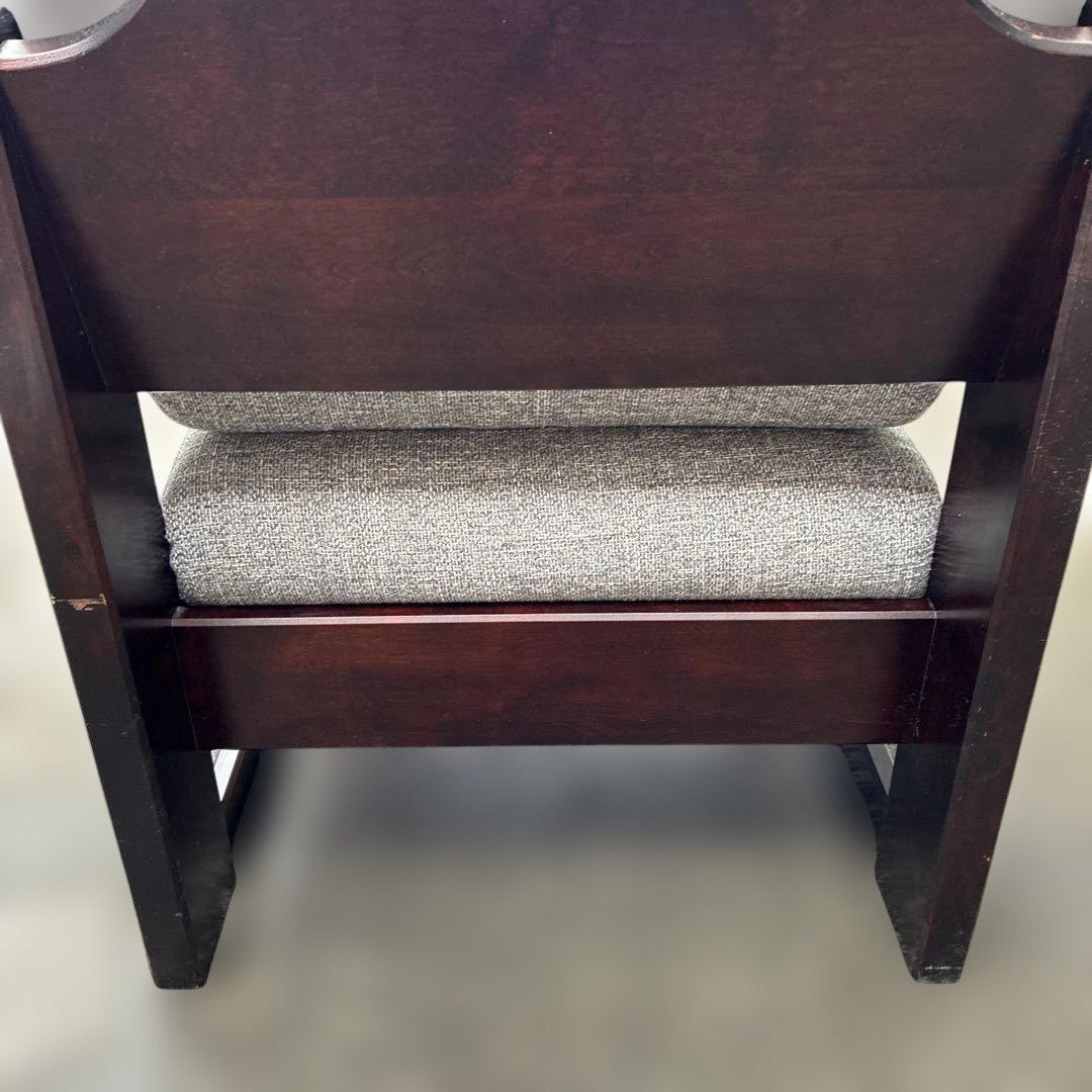 飛騨産業 北海道民芸家具 ソファ1P HM103A カバ材 一人掛け 純国産品