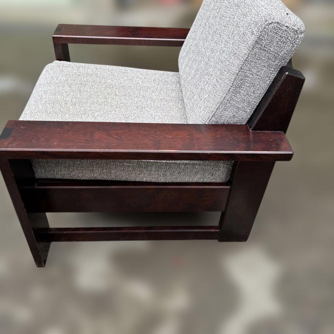 飛騨産業 北海道民芸家具 ソファ1P HM103A カバ材 一人掛け 純国産品