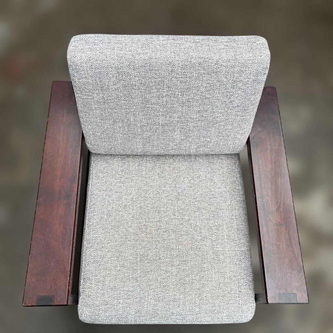 飛騨産業 北海道民芸家具 ソファ1P HM103A カバ材 一人掛け 純国産品