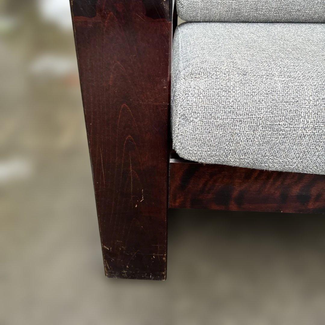 飛騨産業 北海道民芸家具 ソファ1P HM103A カバ材 一人掛け 純国産品