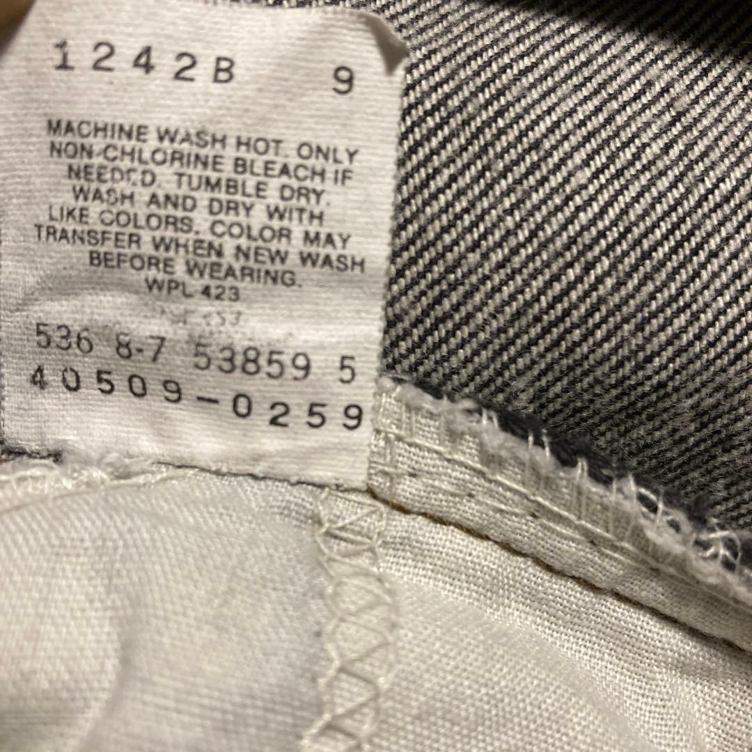 Levi's 40509-0259 ブラック 先染めUSA 80S