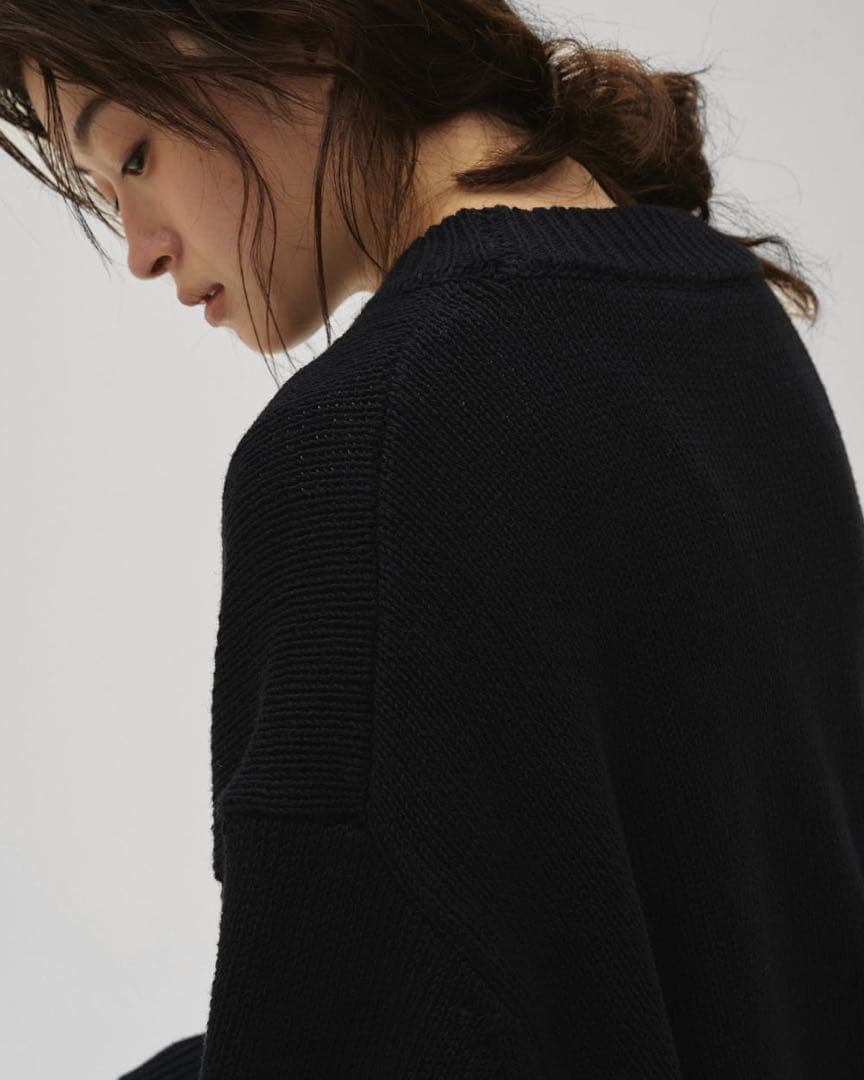 【新品未使用】TODAYFUL Roundhem Linen Knit ブラック